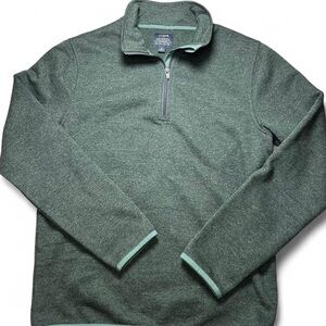 J.Crew Authentic Fleece Half-Zip Pullover Green Men’s Small